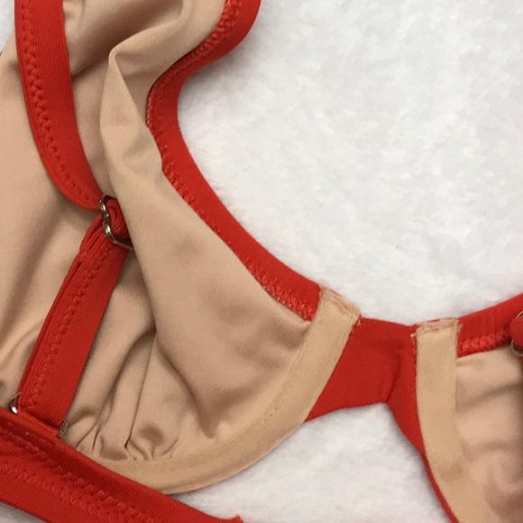 Lands End Orange Bikini. Sz. 6 - Picture 3 of 4